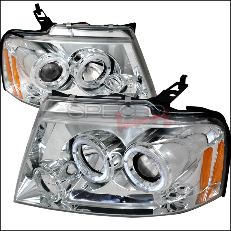 Spec-D Chrome Projector Headlights  F150 04-08